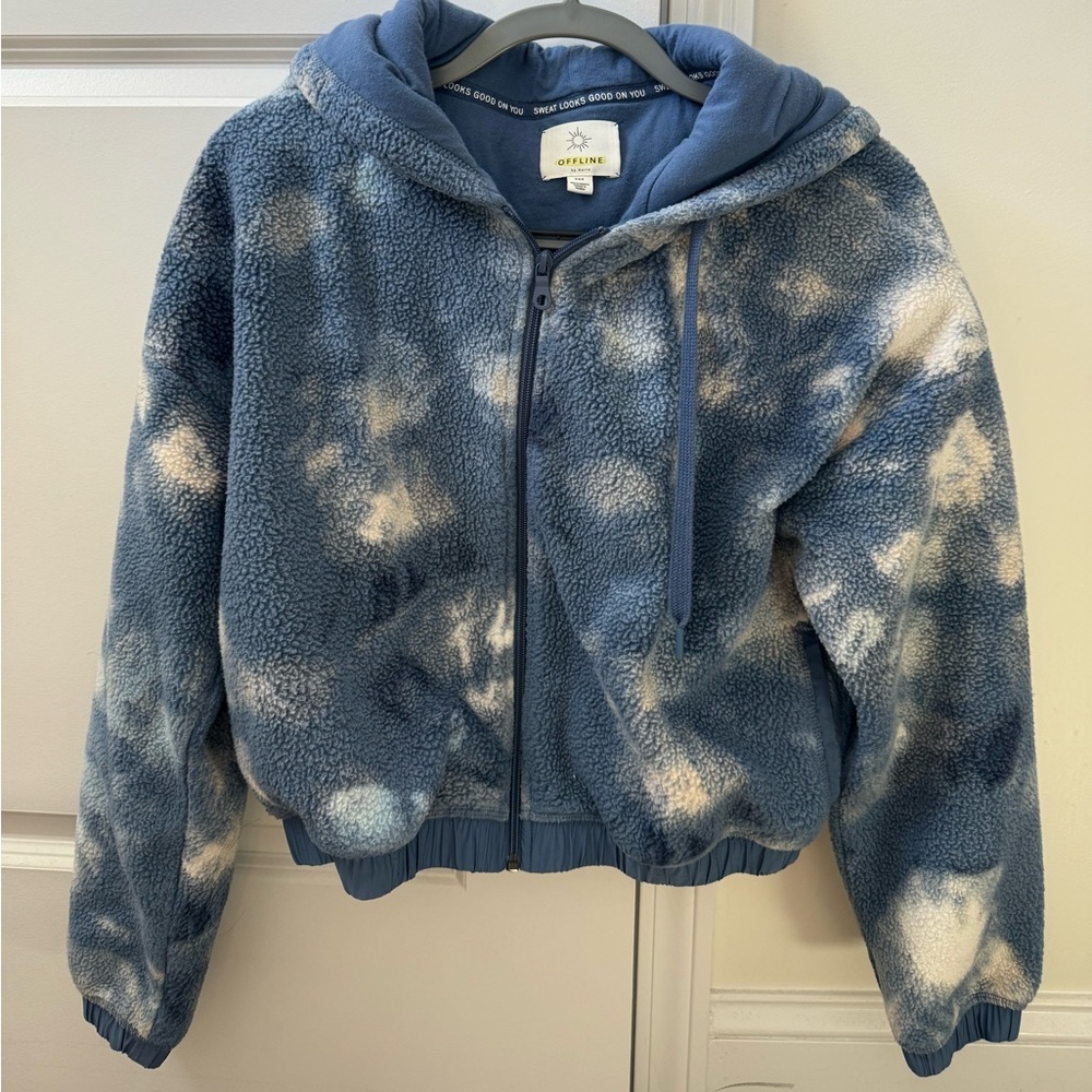 Aerie Offline Sherpa crop jacket WITH matching dog jacket